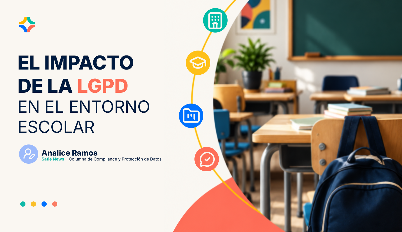 Arte de portada del artículo El impacto de la LGPD en la rutina escolar, de la columna Cumplimiento Escolar