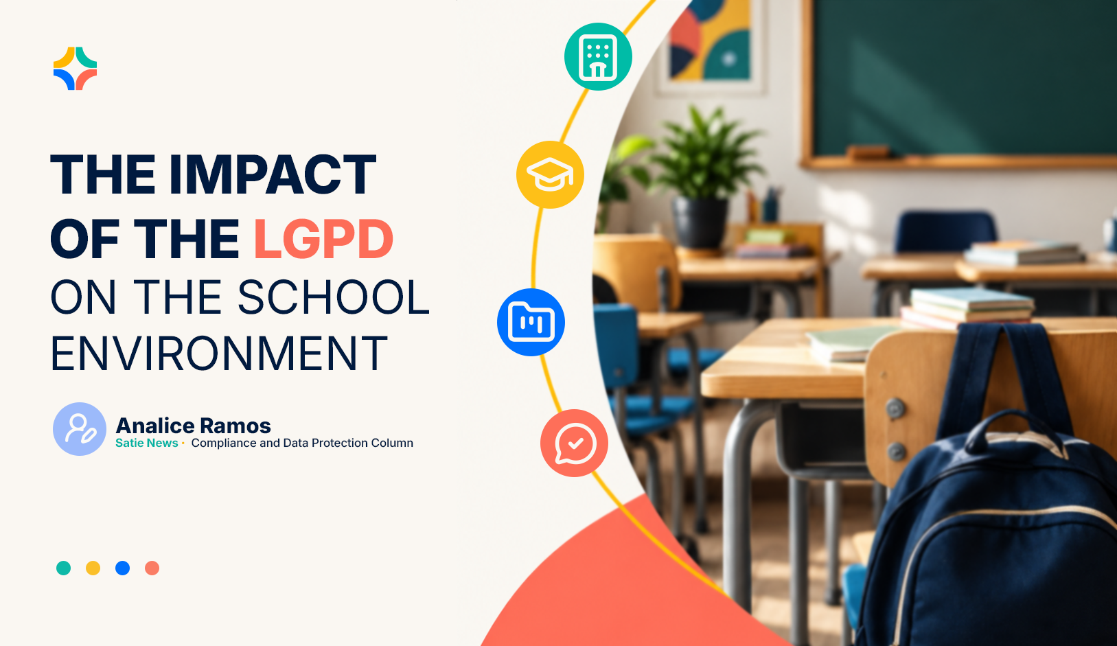 Cover artwork of the article The Impact of the LGPD on School Routine, from the School Compliance column