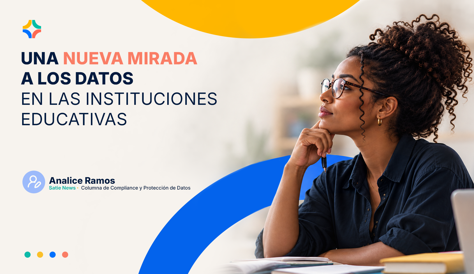 Arte de portada del artículo Una nueva mirada sobre los datos en las instituciones educativas, de la columna Cumplimiento Escolar